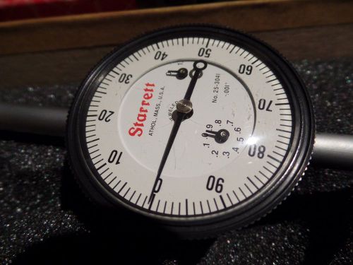 Starrett 25-3041J Travel Dial Indicator 3&#034; Travel 9.5 out of 10 Excellent Cond