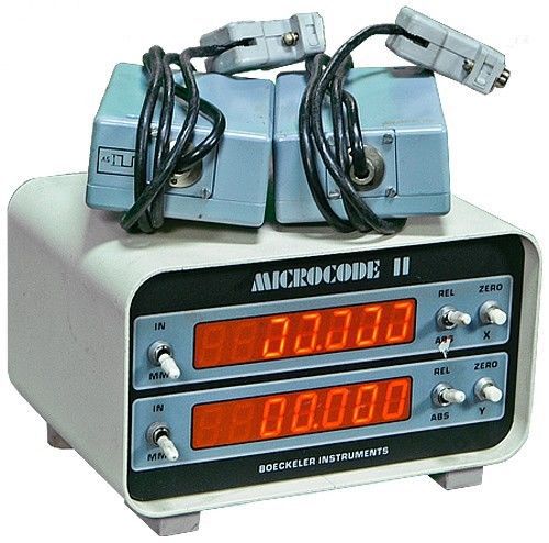 Boeckeler instrument microcode ii linear measuring system w/ 2lm 6 pin adaptors for sale