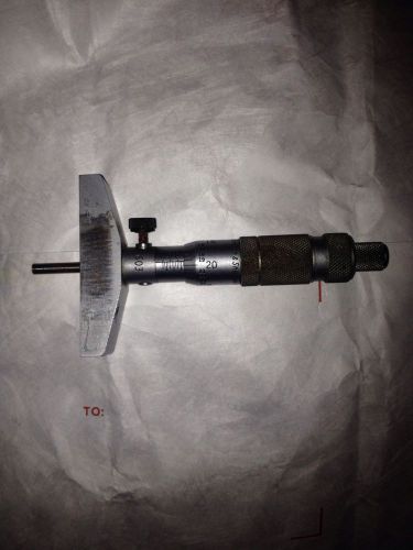 Brown &amp; sharpe depth gauge micrometer no. 603 for sale