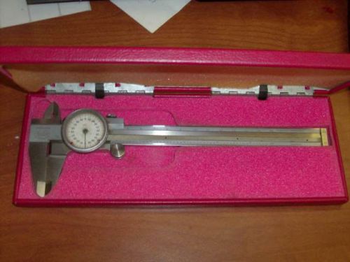 HELIOS = STAINLESS HARDENED DIAL CALIPER  GERMANY 9&#034; CASE  EXCELLENT C