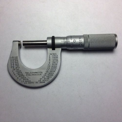 Starrett 0-1&#034; micrometer for sale