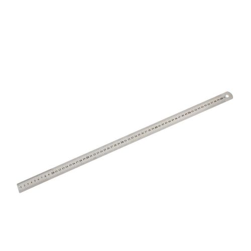 Office Stainless Steel 60cm 24 inches Metric Measuring Straight Ruler