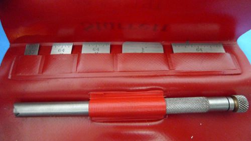 STARRETT No. 423 SMALL STEEL RULES with HOLDER ***FREE SHIPPING*** C