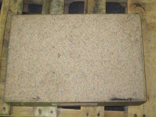 Starrett Crystal Pink Granite Surface Plate Grade B 18&#034;x12&#034;x4&#034; 80616