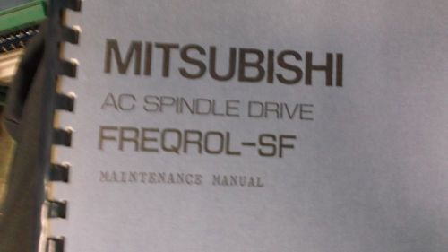 Mitsubishi  AC Spindle Drive FREQROL-SF,BNP-A0801-1B Standard Spec Manual