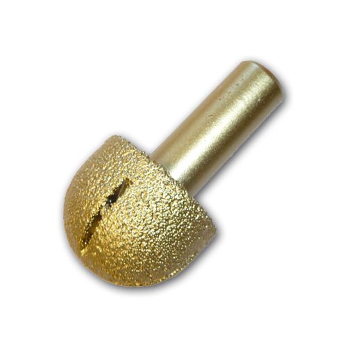 Rounded brazed diamond router bit 1/2&#034; shank large for sale