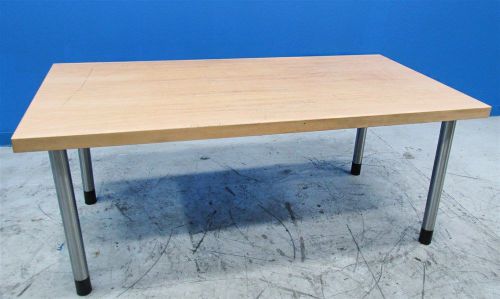 NICE HEAVY DUTY 36&#034; x 72&#034; x 2&#034; THICK WOODEN WORK BENCH / TABLE