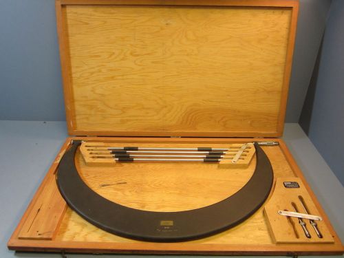 Scherr Tumico Tubular Outside Micrometer 20-24&#034; w/ Standards Wrench Anvil &amp; Case