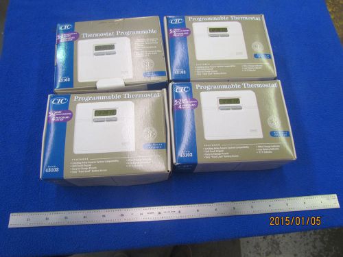 CTC Programmable Thermostats (4) NEW in Box Model 43103               B-0341-2