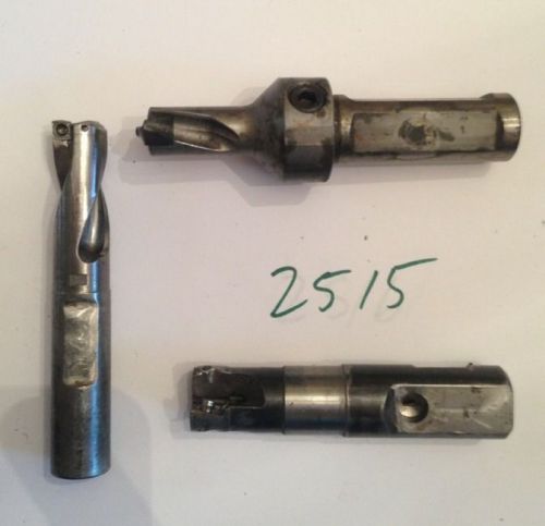 Lot 2515 Coolant Through Coredrill, Insert Drill, Indexable Drill Set Of 3