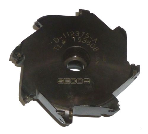 New 4&#034; seco disc milling cutter w/ 1&#034; shell mill arbor mount for sale