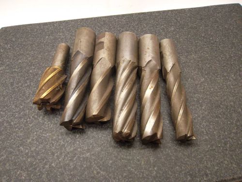 Lot of 6 Assorted End Mills