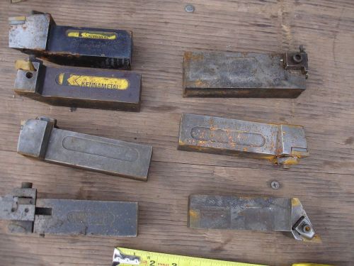 Turning tool holders lot of 7 includes 2 kennametal for sale