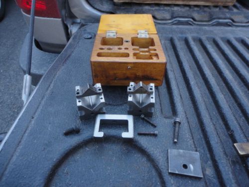 Machinist tool lathe mill pr precision micro v block s &amp; clamps for sherline 35 for sale