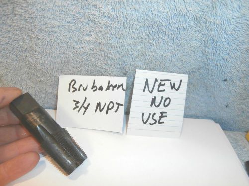 Machinists 12/5bbuy now  new brubaker 3/4 npt tap for sale