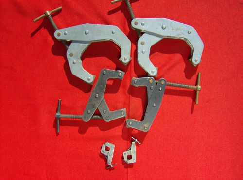 6 kant twist clamps 1” 3” &amp; 4 1/2” saxton machinist welding t-handle (610) for sale