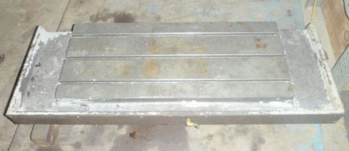 46&#034; x 17&#034; x 7&#034; Steel Welding T-Slotted Table w/ Coolant Trough Cast iron