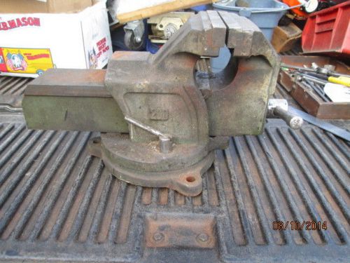 Machinist tools lathe mill nice heavy machinist bench vise - 8&#034; jaws for sale