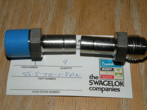 (2) SS-8-TA-SS Swagelok  Male Tube Adapter, 1/2 in. Tube x 1/2 in. AN Tube Flare