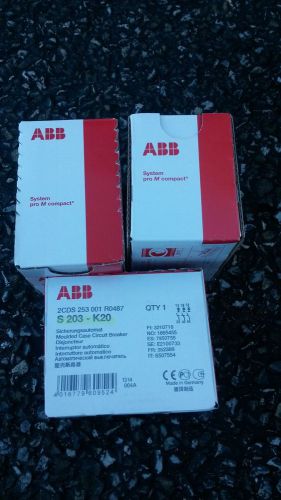 ABB Breaker 3 pole 480 20 AMPS