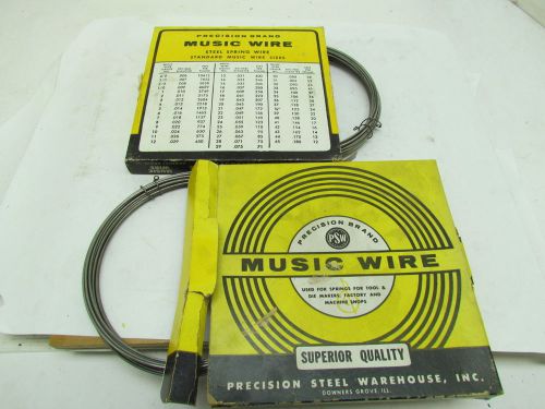 Precision Brand Music Wire 0.085 diam 31ga 1lb 9oz Lot of 2 Rolls