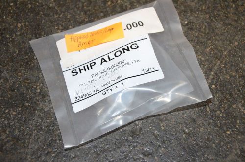 Amat applied materials 1/4t pfa union flare 3300-00302 for sale