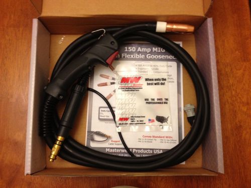 Masterweld flexible 150a mig gun 10&#039; - good replacement for lincmagnum100l - usa for sale
