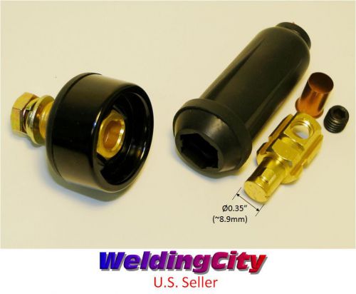 Welding cable panel socket connector 100-200a (#6-#4) 16-25 mm^2 (u.s. seller) for sale