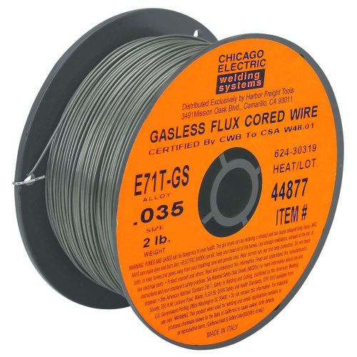 2 NEW spools of Gasless Flux Cored Welding Wire E71T-GS .035 mig