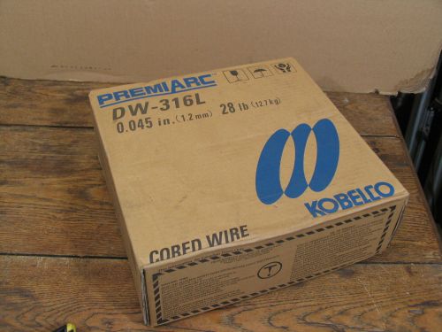 28lb kobelco 0.045&#034; dw-316l premiarc stainless steel welding wire-12&#034;dia. roll for sale