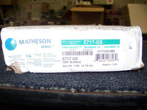 Matheson select ten gauge .035&#034; mild steel self shielding welding wire e71t-gs for sale