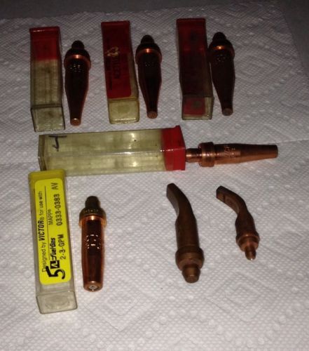 Victor cutting tips (7-tip package), never been used for sale