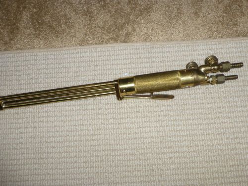 Vintage national 400 brass oxygen acetylene cutting welding torch steampunk for sale