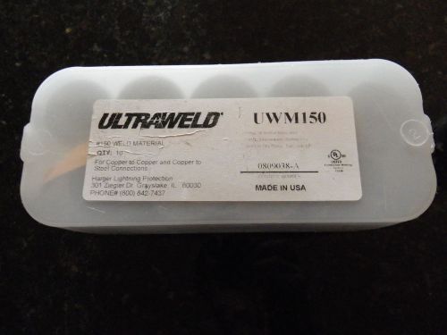 ULTRAWELD UWM150 WELDING MATERIAL LOT OF 10