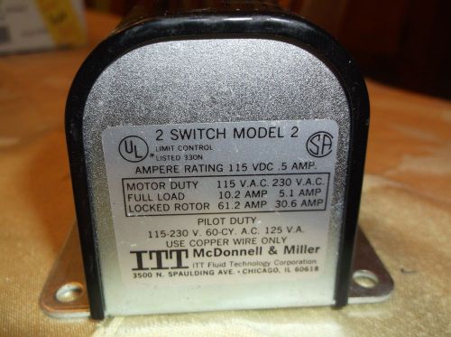 NEW MCDONNELL &amp; MILLER NO. 2 MODEL 2 LOW WATER CUT-OFF SWITCH