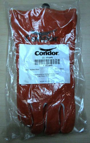 CONDOR 5T184 WELDING GLOVES- SIZE LARGE- 14 INCH- NEW IN PACKAGE