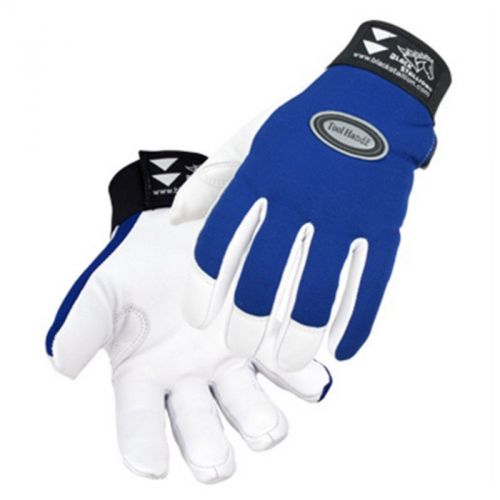 Revco ToolHandz 99G-BLUE Grain Goatskin Snug-Fitting Mechanics Gloves, Small
