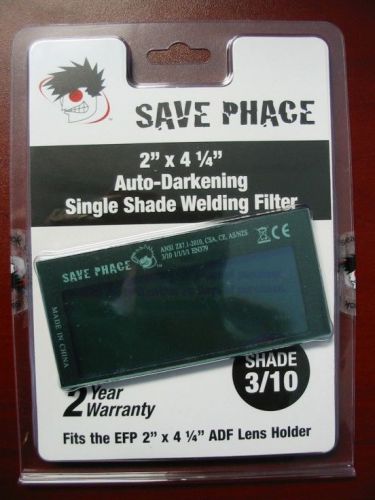 Save Phace EFP Auto-Darkening Filter Lens - Shade 3/10 - 2&#034; x 4-1/4&#034;