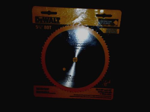 DEWALT DW9053 10mm arbor 80 Tooth Paneling and Vinyl Cutting Steel Saw Blade