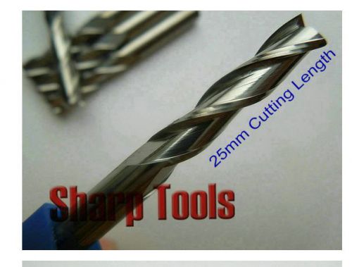 2pcs three flute cnc router bits endmill milling cutter 6mm 25mm for sale