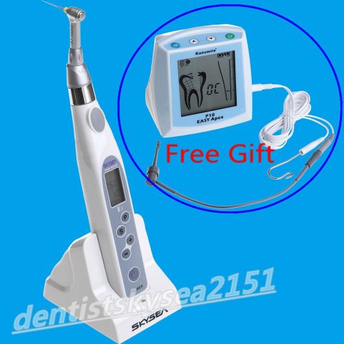 Dental endo motor + apex locator lcd  root contra angle head reduction 16:1 push for sale