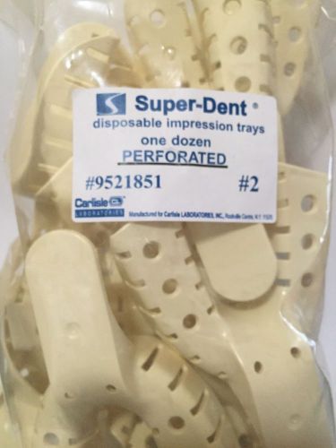 Disposable Impression Trays #2 Lower 12 Pieces*