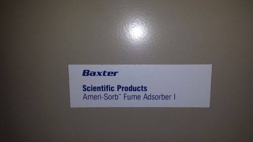 Baxter Ameri-Sorb Fume Adsorber I