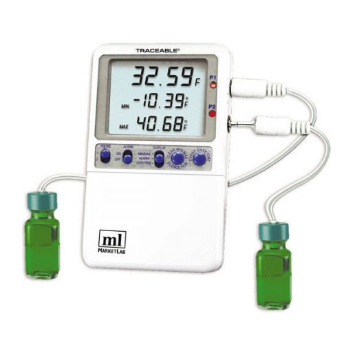 Traceable Hi-Accuracy 0.01 Thermometer - 2 Bottle Probes 1 ea