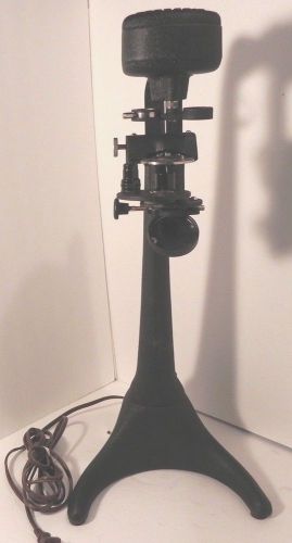 Antique Bausch &amp; Lomb Free Standing Electric Bioscope Microscope