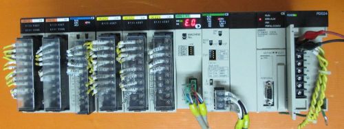 Omron sysmac cs1g cpu43-v1 with pdo24 clk21 drm21-v1 oc224 ad041 id212 modules for sale