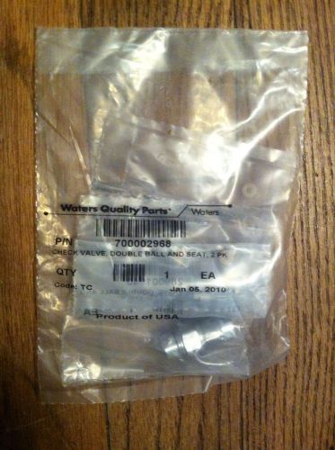 GENUINE Waters Quality Check Valve Double Ball &amp; Seat Titanium 700002968 2Pack