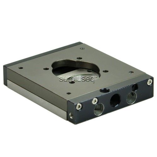 Contek Manual Linear Aperture Stage, Custom 3 Hole Micrometer Mounts