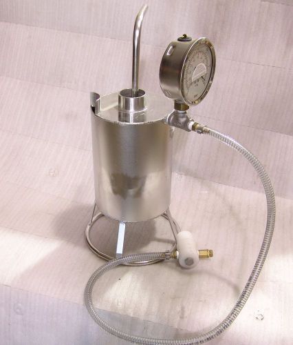 Vacuum coil vessel 6&#034; x 8&#034; stainless