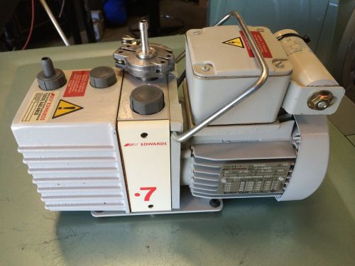 Edwards e2mo.7 two stage rotary vane pump for sale